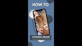 How I store grain for the long term