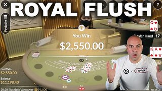 $$$ Blackjack Massive Side Bet Win - OGCOM Twitch Highlights