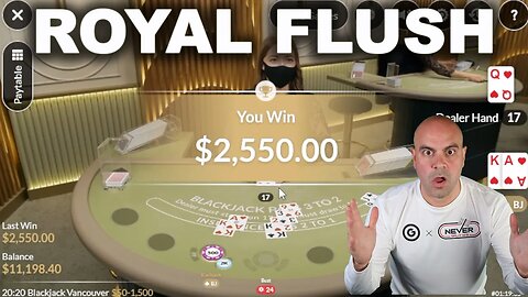 $$$ Blackjack Massive Side Bet Win - OGCOM Twitch Highlights