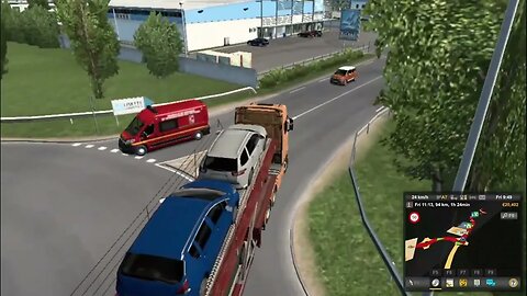 #shorts Moving Cars to the Showroom in Euro Truck Simulator - highlight