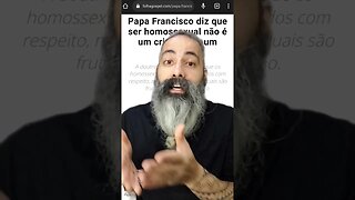 Papa Francisco diz: Homossexualidade não é crime. #shorts #jesus #cristão #papafrancisco #papa