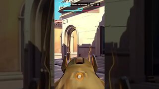 Didn’t even mean to hit Solider 76 #gaming #overwatch2 #shorts