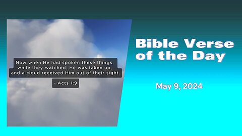 Bible Verse of the Day: May 9, 2024