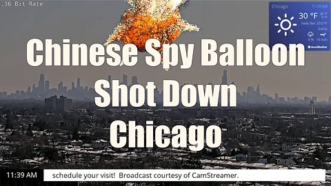 Chicago Spy Balloon Shot Down
