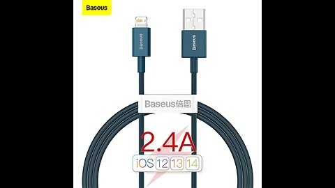 Cabo USB para iPhone 2.4A Baseus