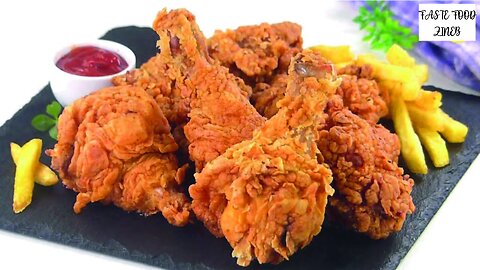 Kentucky Fried Chicken Recipe from Tiffin Box - Kentucky Fried Chicken, Spicy Crispy Fried Chicken