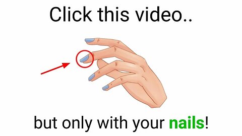Tap this video using your nails! 😳