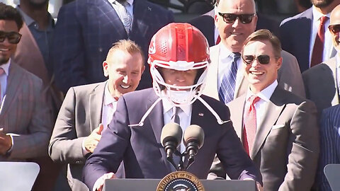 Commander-In-Chiefs: Biden Dons A Helmet And The Jokes Write Themselves
