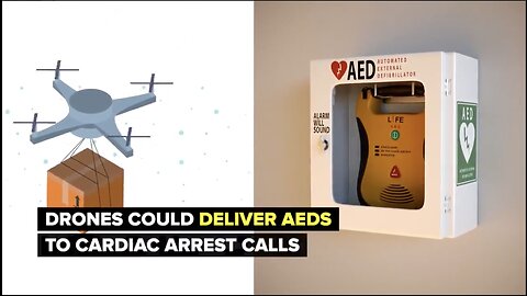 Defibrillator Drone Delivery... for Cardiac Arrest Calls