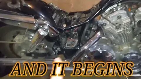 My Honda VTX 1300 Is In Pieces