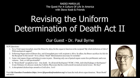 Revising the Uniform Determination of Death Act II