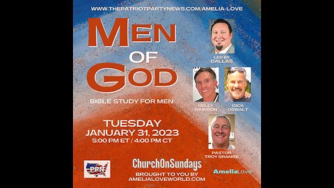 MEN OF GOD, with Guest Kelly Johnson | January 31, 2023