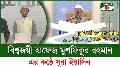 বিশ্বজয়ী হাফেজ মুশফিকুর রহমানের কন্ঠে সূরা ইয়াসীন (৩৩-৫০ আয়াত) | Surah Yasin Recitation