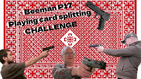 International Airgun challenge@LowkeyAirgunner & @RealAirgunAdventures P17 splitting a playing card