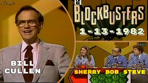 Bill Cullen Blockbusters (1982) Sherry vs. Bob and Steve | full Episode } Game Shows