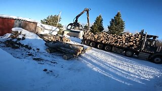 LOG TRUCK LOAD OF FIREWOOD