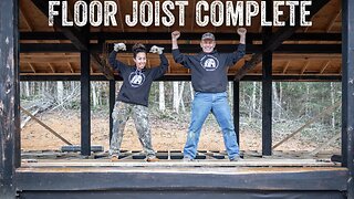 S2 EP54 | OFF GRID TIMBER FRAME | CABIN FLOOR JOIST COMPLETE