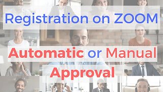 How to Manage Registration on ZOOM