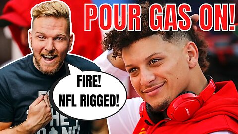 Pat McAfee Says NFL is POURING GAS On The "RIGGED" FIRE with HORRIBLE Ref Officiated Games!