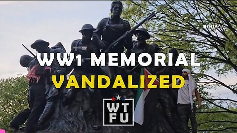 Pro-Palestine protesters just vandalized a memorial for WWI soldiers