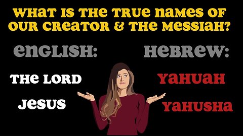 WHAT IS THE TRUE NAMES OF OUR CREATOR & THE MESSIAH?