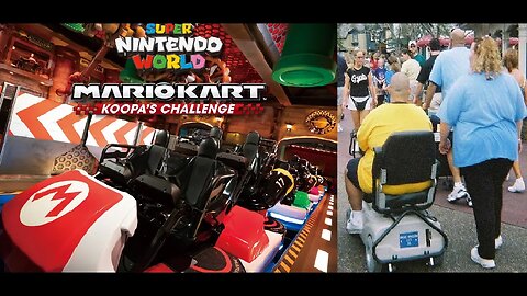 The Obese & Their Advocates Accuse Universal Studios Hollywood's Mario Kart Ride of 'Fatphobia'