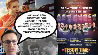 Business Podcasts | How to Increase Your Sales Conversion By 500% + 6 Sales Moves to Increase Your Sales Conversion + Tim Tebow Joins June 27-28 Business Workshop (37 TIX Remaining) + WindowNinjas.com Success Story