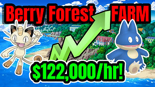 I FARM Berry Forest for 1 Hour with Meowth | PokeMMO Beginner Money Making Guide