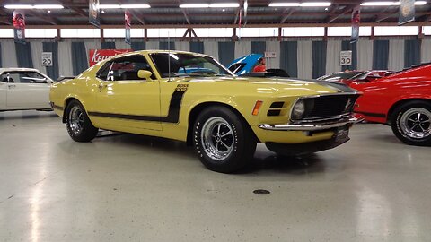 1970 Ford Boss 302 Mustang Introductory Show Car & Engine Sound on My Car Story with Lou Costabile