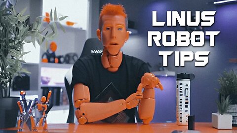 Linus Robot Tips Dropping Things for 4 Minutes Straight #1 - Hybrid Video in Deforum