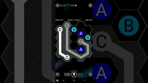 flow free Hexes: easy level 10