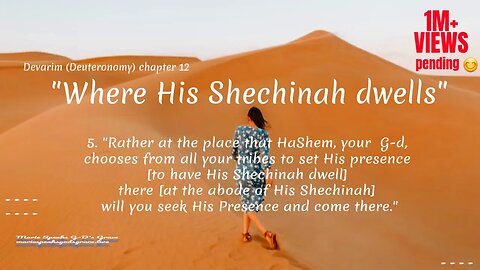 Full class Devarim Deuteronomy ch 12 “Where His Shechinah dwells” Make our place a place for G-D.