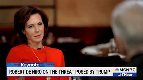 Stephanie Ruhle Lets Robert De Niro Know He's Risking It All To Speak Out Against The Next Hitler