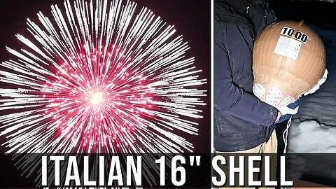 HUGE 16" inch Italian firework shell | 1000 sub special ❤