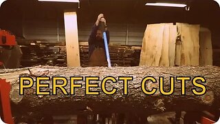 The Best Cut I Have Ever Made On A Sawmill: No Planer Needed