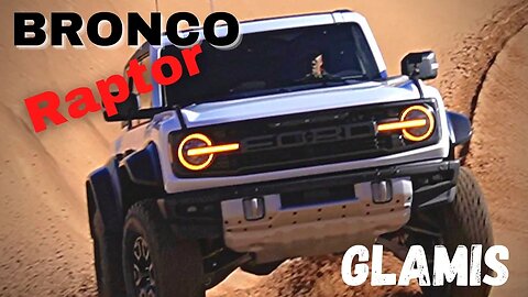 Bronco Raptor vs Jeep Goes into limp mode at Glamis! This Eco boost is INSANE! SXS RZR pro r race!