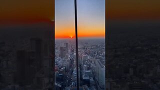 Great view of Tokyo sunset