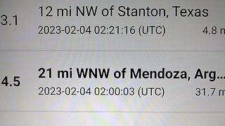 Earthquakes Around The World. 2/4/2023