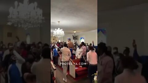 Gospel rapper WestEndShawty performs his Christian song 'Dance' at his mother's funeral Shirtless.