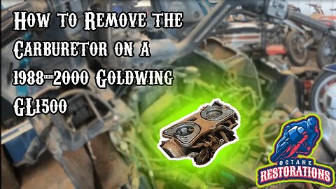 How To REMOVE The Carburetor On A 1988-2000 Honda Goldwing GL1500