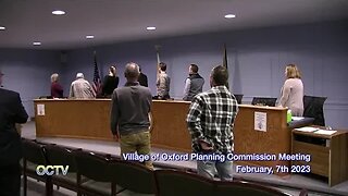 Village of Oxford Planning Commission Meeting: February, 7th 2023