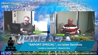 LIVE - TV NEWS BUZAU - "RAPORT SPECIAL", cu Iulian Gavriluta. "Justiție și răspundere" - Roberti…