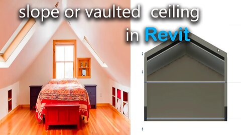 How to Design a Vaulted/slope Ceiling in Revit | Tutorial