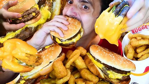 ASMR 5 HOURS FAST FOOD MUKBANG * NO TALKING * BURGERS FRIED CHICKEN TACOS BURRITOS