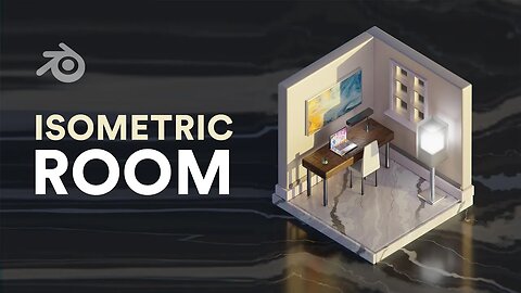 Blender Isometric Room Design 3D