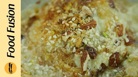 Umm Ali Dessert with Bakerkhani recipe by Food Fussion