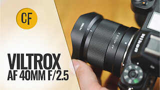 Viltrox 40mm f/2.5 lens review