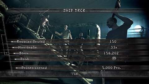 PS4 Resident Evil 5 Mercenaries United solo Ship Deck Excella 150 kills