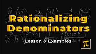 How to RATIONALIZE Radicals? - A lot of examples to try out here!