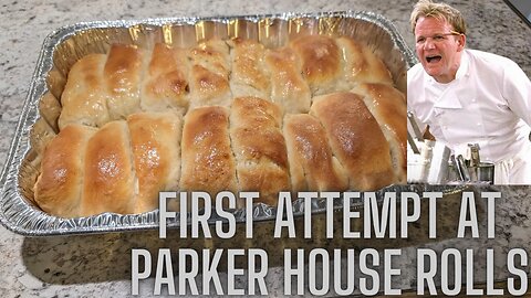 First attempt at making Parker house rolls